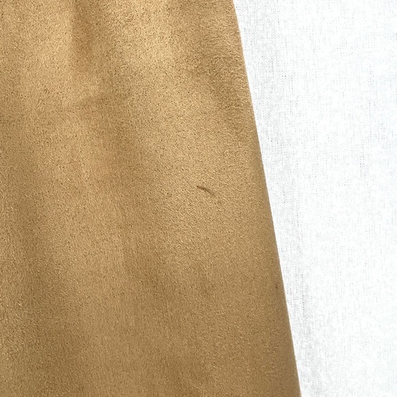 ENZA COSTA Pants Womens Medium 2 Camel Tan Faux Suede Jogger Lounge Track NWOT - Picture 9 of 15